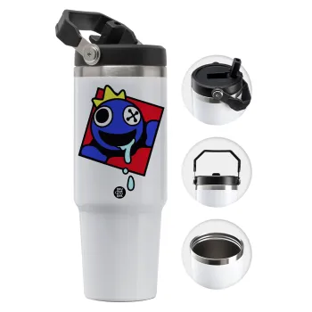 Blue, Rainbow friends, Θερμός Ανοξείδωτο 30oz με χερούλι