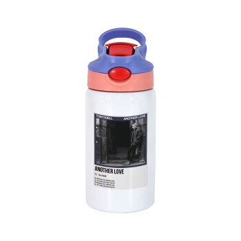 Tom Odell, another love, Children's hot water bottle, stainless steel, with safety straw, pink/purple (350ml)