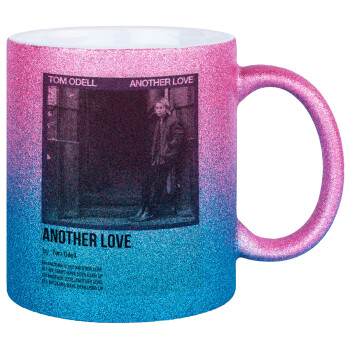 Tom Odell, another love, Κούπα Χρυσή/Μπλε Glitter, κεραμική, 330ml
