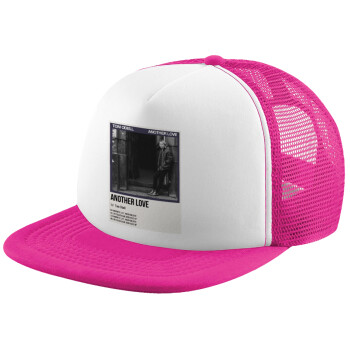 Tom Odell, another love, Καπέλο Soft Trucker με Δίχτυ Pink/White 