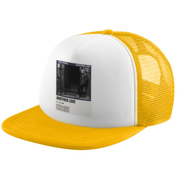Tom Odell, another love, Καπέλο Soft Trucker με Δίχτυ Κίτρινο/White 
