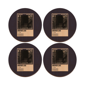 Tom Odell, another love, ΣΕΤ x4 Σουβέρ ξύλινα στρογγυλά plywood (9cm)