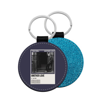 Tom Odell, another love, Μπρελόκ Δερματίνη, στρογγυλό ΜΠΛΕ (5cm)