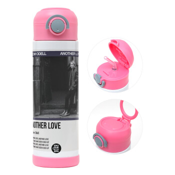 Tom Odell, another love, Children's hot water bottle, stainless steel, with safety straw, PINK (500ml)