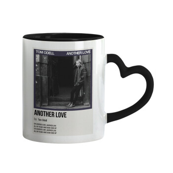 Tom Odell, another love, Κούπα καρδιά χερούλι μαύρη, κεραμική, 330ml