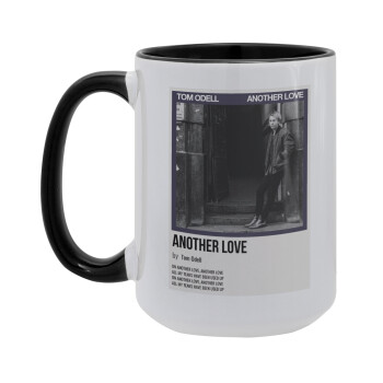Tom Odell, another love, Κούπα Mega 15oz, κεραμική Μαύρη, 450ml
