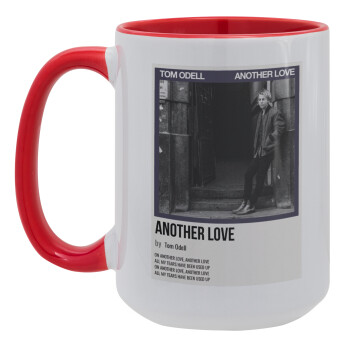 Tom Odell, another love, Κούπα Mega 15oz, κεραμική Κόκκινη, 450ml