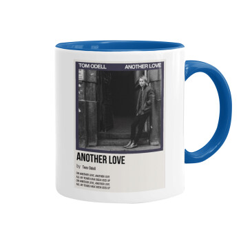 Tom Odell, another love, Mug colored blue, ceramic, 330ml