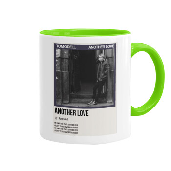 Tom Odell, another love, Mug colored light green, ceramic, 330ml