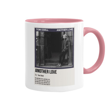 Tom Odell, another love, Mug colored pink, ceramic, 330ml
