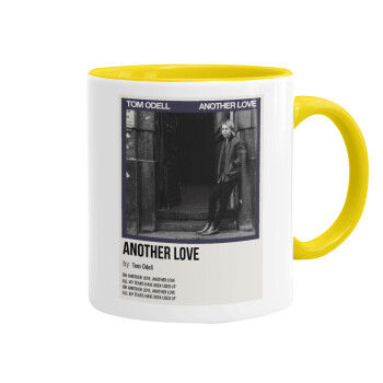 Tom Odell, another love, Mug colored yellow, ceramic, 330ml