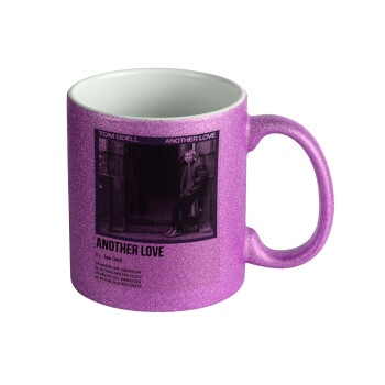 Tom Odell, another love, Κούπα Μωβ Glitter που γυαλίζει, κεραμική, 330ml