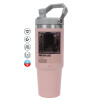Pink color, 890ml (30oz) stainless Steel Tumbler with Handle