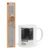 Easter Set, Ceramic Cup (330ml) & Easter aromatic flat candle (30cm) (GRAY)