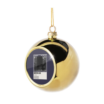 Tom Odell, another love, Golden Christmas tree ball ornament 8cm