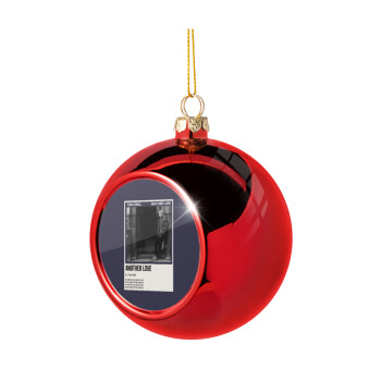 Tom Odell, another love, Χριστουγεννιάτικη μπάλα δένδρου Κόκκινη 8cm