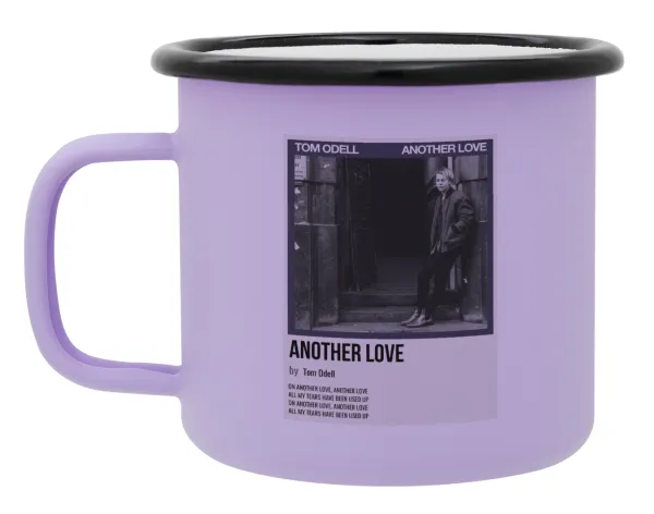 Tom Odell — Metal enamel mug, matte light pastel purple, 360ml