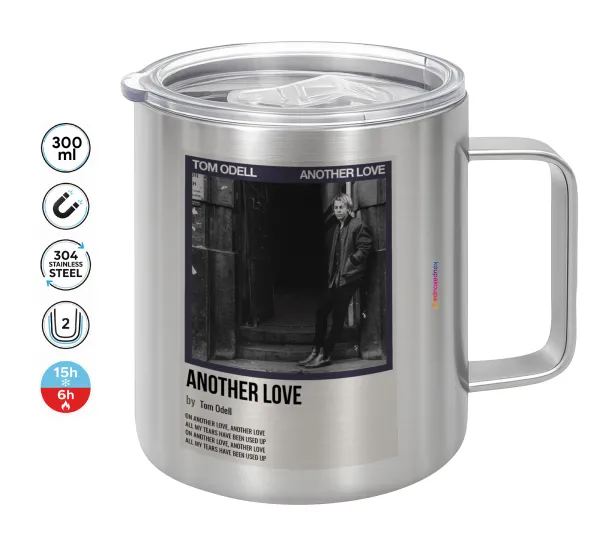 Tom Odell — Double-walled stainless steel mug 300ml with temperature-retaining lid