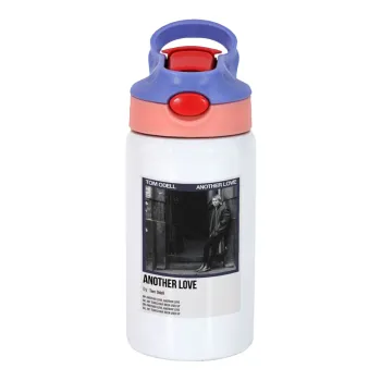 Tom Odell, another love, Children's hot water bottle, stainless steel, with safety straw, pink/purple (350ml)