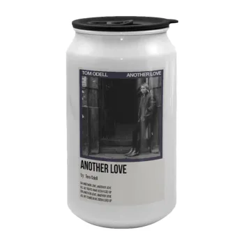 Tom Odell, another love, Κούπα ταξιδιού μεταλλική με καπάκι (tin-can) 500ml