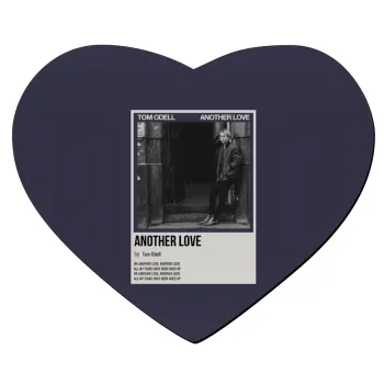 Tom Odell, another love, Mousepad heart 23x20cm