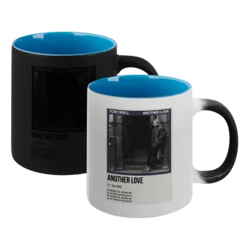 Tom Odell, another love, Κούπα Μαγική εσωτερικό μπλε, κεραμική 330ml που αλλάζει χρώμα με το ζεστό ρόφημα