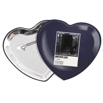 Tom Odell, another love, Κονκάρδα παραμάνα καρδιά (57x52mm)
