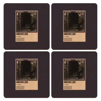 Tom Odell, another love, ΣΕΤ x4 Σουβέρ ξύλινα τετράγωνα plywood (9cm)