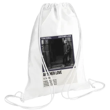 Tom Odell, another love, Backpack pouch GYMBAG white (28x40cm)