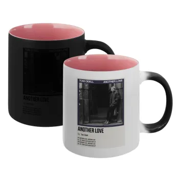 Tom Odell, another love, Κούπα Μαγική εσωτερικό ΡΟΖ, κεραμική 330ml που αλλάζει χρώμα με το ζεστό ρόφημα