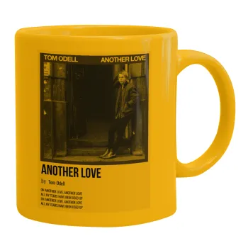 Tom Odell, another love, Ceramic coffee mug yellow, 330ml