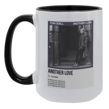 Tom Odell, another love, Κούπα Mega 15oz, κεραμική Μαύρη, 450ml