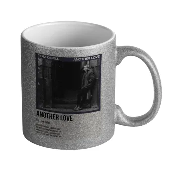 Tom Odell, another love, Κούπα Ασημένια Glitter που γυαλίζει, κεραμική, 330ml