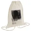 Τσάντα πλάτης πουγκί GYMBAG natural (28x40cm)