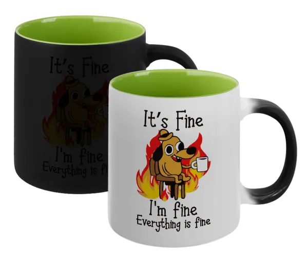 It's Fine I'm Fine Everything Is Fine — Μαγική εσωτερικό πράσινη