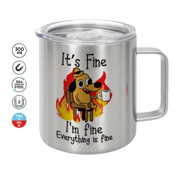 It's Fine I'm Fine Everything Is Fine, Κούπα Ανοξείδωτη διπλού τοιχώματος 300ml