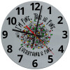 Ρολόι τοίχου γυάλινο (30cm)
