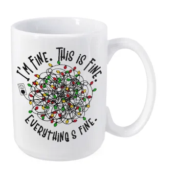 It's Fine I'm Fine Everything Is Fine, Κούπα Mega, κεραμική, 450ml