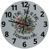 Ρολόι τοίχου γυάλινο (30cm)