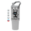 GREY color, 890ml (30oz) stainless Steel Tumbler with Handle