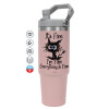 Pink color, 890ml (30oz) stainless Steel Tumbler with Handle