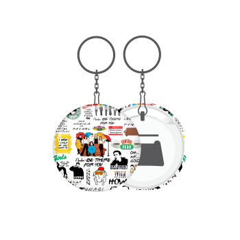 Friends, Μπρελόκ μεταλλικό 5cm με ανοιχτήρι