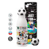 Soccer Metal mug thermos, double wall, 550ml