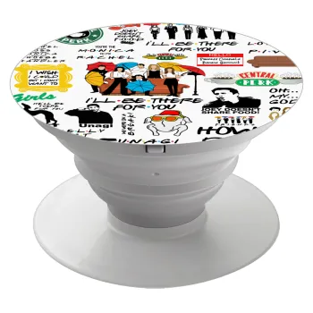 Friends, Phone Holders Stand  White Hand-held Mobile Phone Holder