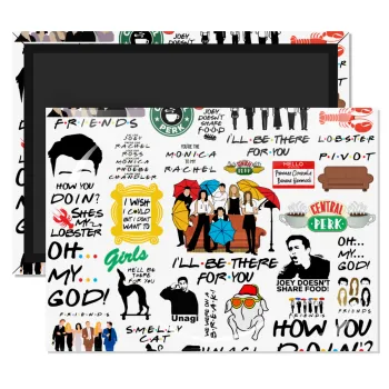 Friends, Ορθογώνιο μαγνητάκι ψυγείου διάστασης 9x6cm