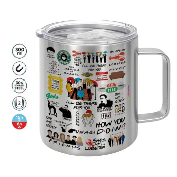 Friends, Mug Stainless steel double wall 300ml