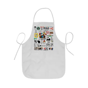 Friends, Ποδιά Σεφ ολόσωμη κοντή  Παιδική (44x62cm)