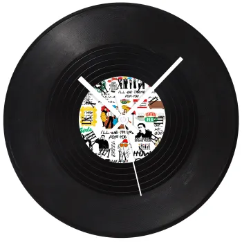 Friends, Ρολόι τοίχου Βινύλιο (30cm)