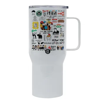 Friends, Tumbler με καπάκι, διπλού τοιχώματος (θερμό) 750L