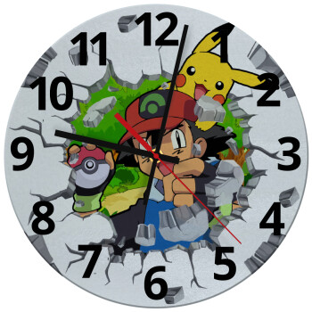 Pokemon brick, Ρολόι τοίχου γυάλινο (30cm)